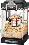 Little Bambino Maszyna Do Popcornu - 2,5 Uncji Stolik Filmowy Teatr Popcorn Popper Ze Stali Nierdzewnej Od Great Northern Popcorn (Czarny)(Czarny Przy