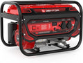 Gentor Generator Prądu Awaryjnego Benzyna Cichy 2200 Watt 7.0Hp, Generatory Prądu 4-Suwowy Silnik Benzynowy, 2X 230V, 1X 12V, Pull-Start, Dla Kempingu
