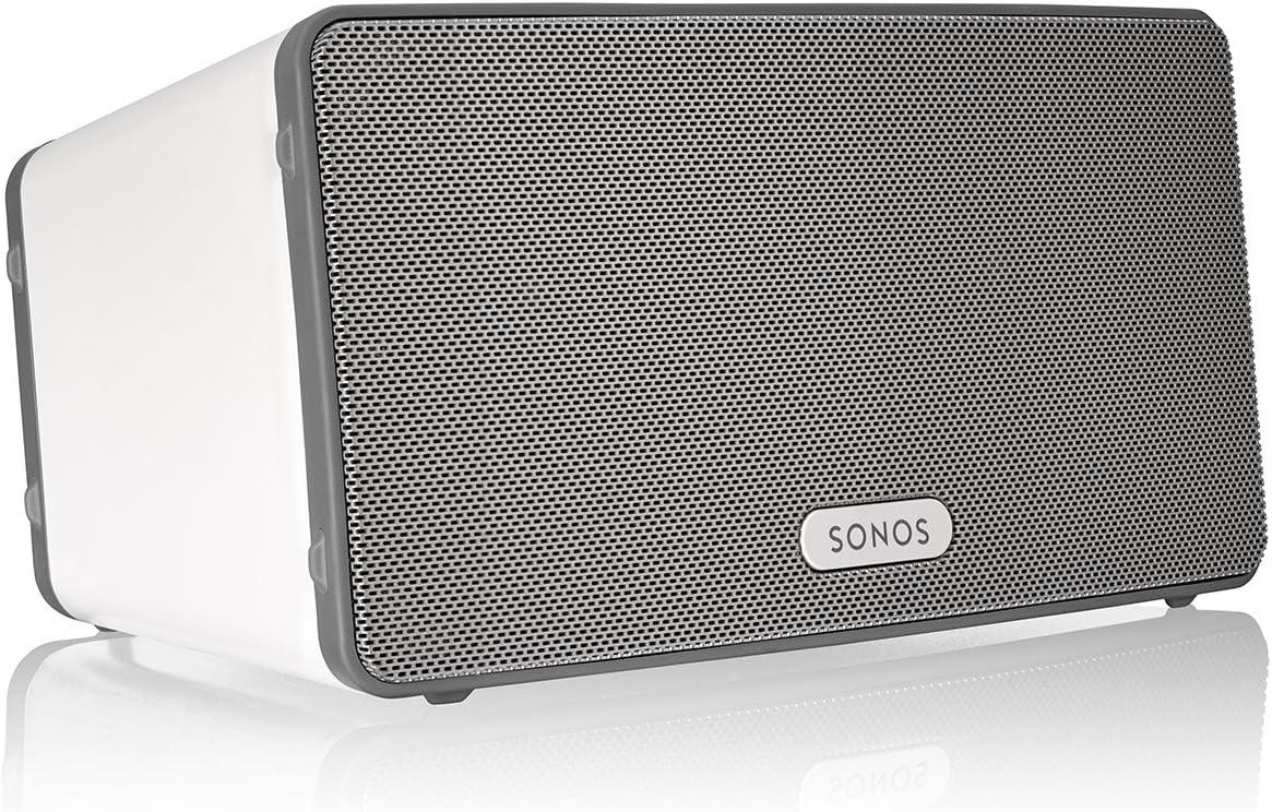 Sonos Play:3 - Średniej Wielkości Bezprzewodowy Głośnik Smart Home Do Strumieniowego Przesyłania Muzyki, Certyfikat Amazon I Współpracuje Z Alexą. (Bi