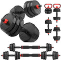 Ukeep Regulowany Zestaw Hantli, Zestaw Hantli 55/70/40.8 Kg Ze Złączem, Zestaw Hantli 3 W 1 Używany Jako Sztanga, Kettlebell, Ćwiczenia Fitness Do Dom