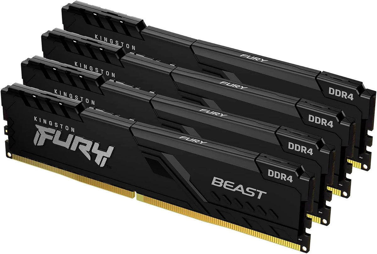 Kingston Fury Beast Ddr4 Memory Kf436C18Bbk4/64 Pamięć Ram, Czarny, 64 Gb