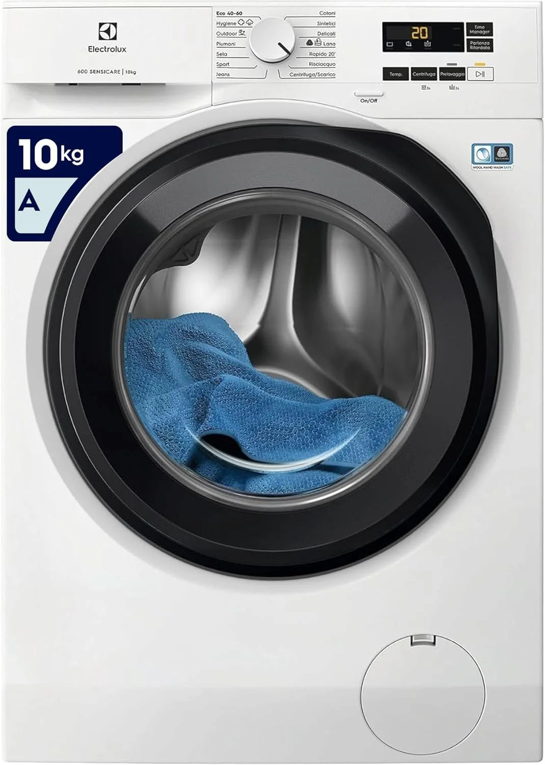 Electrolux Ew6F110G Pralka Ładowana Od Przodu, Technologia Sensicare, Seria 600, 10 Kg, 1351 Obrotów Na Minutę, Program Higieny I Szybkie Pranie, 847
