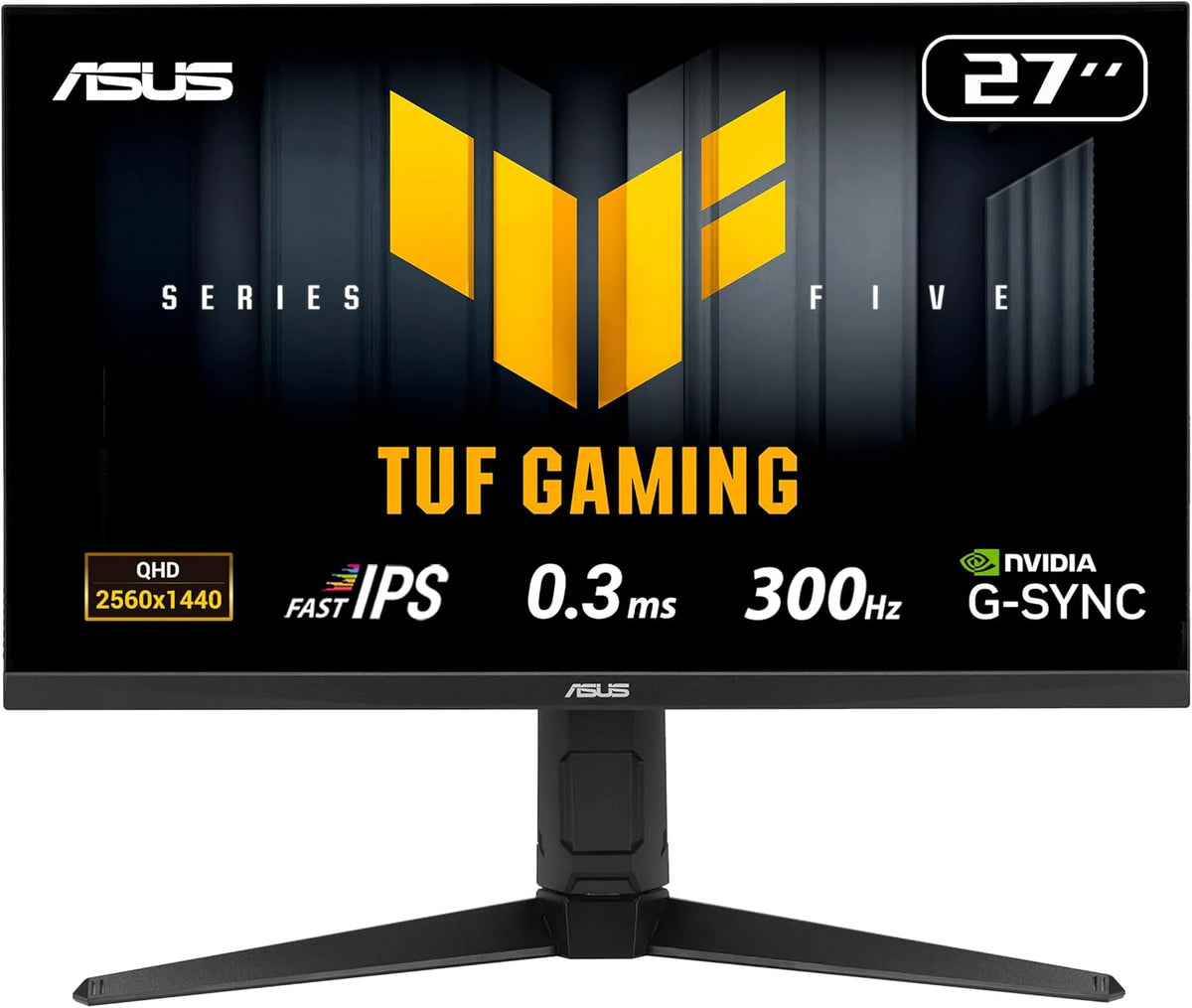 Asus Tuf Gaming Series 5 - Vg27Aqml5A Gaming Monitor - 27-Calowy Qhd Fast-Ips, 300 Hz, 0,3Ms, G-Sync, Amd Freesync Premium, Displayhdr 400, 95% Dci-P3