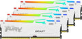 Kingston Fury Beast Czarny Rgb Xmp 64Gb 6000Mt/S Ddr5 Cl40 Dimm Pamięć Gracza Dla Komputerów Stacjonarnych Zestaw 4 - Kf560C40Bbak4-64(128Go/Zestaw 4