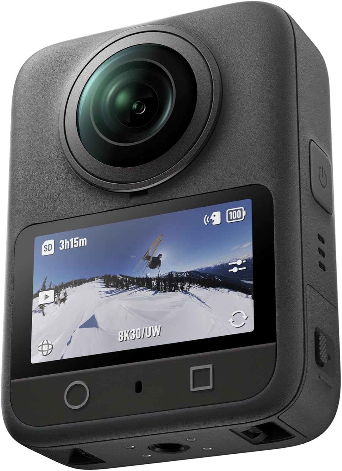Dji Osmo 360 Essential Combo, Kamera 360 Z 1-Calowym Obrazowaniem 360°, Natywne Wideo 8K 360°, Zestaw Z Niewidocznym Selfie Stickiem 1,2 M, Wydłużony