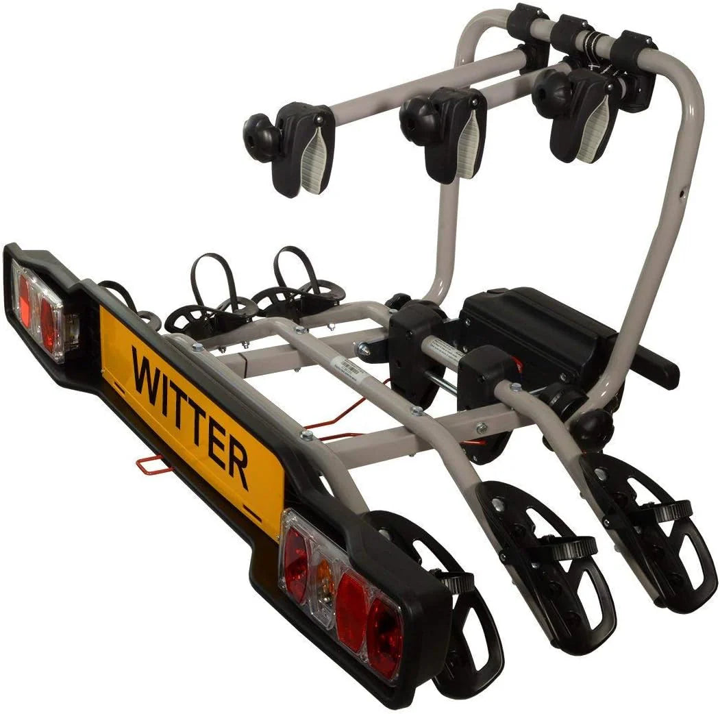 Witter Zx303Eu Bagażnik Rowerowy Na Hak Holowniczy, Bagażnik Na 3 Rowery, Ładowność 51 Kg, Wtyczka 13-Biegunowa(Na 3 Koła (Zx303Eu))