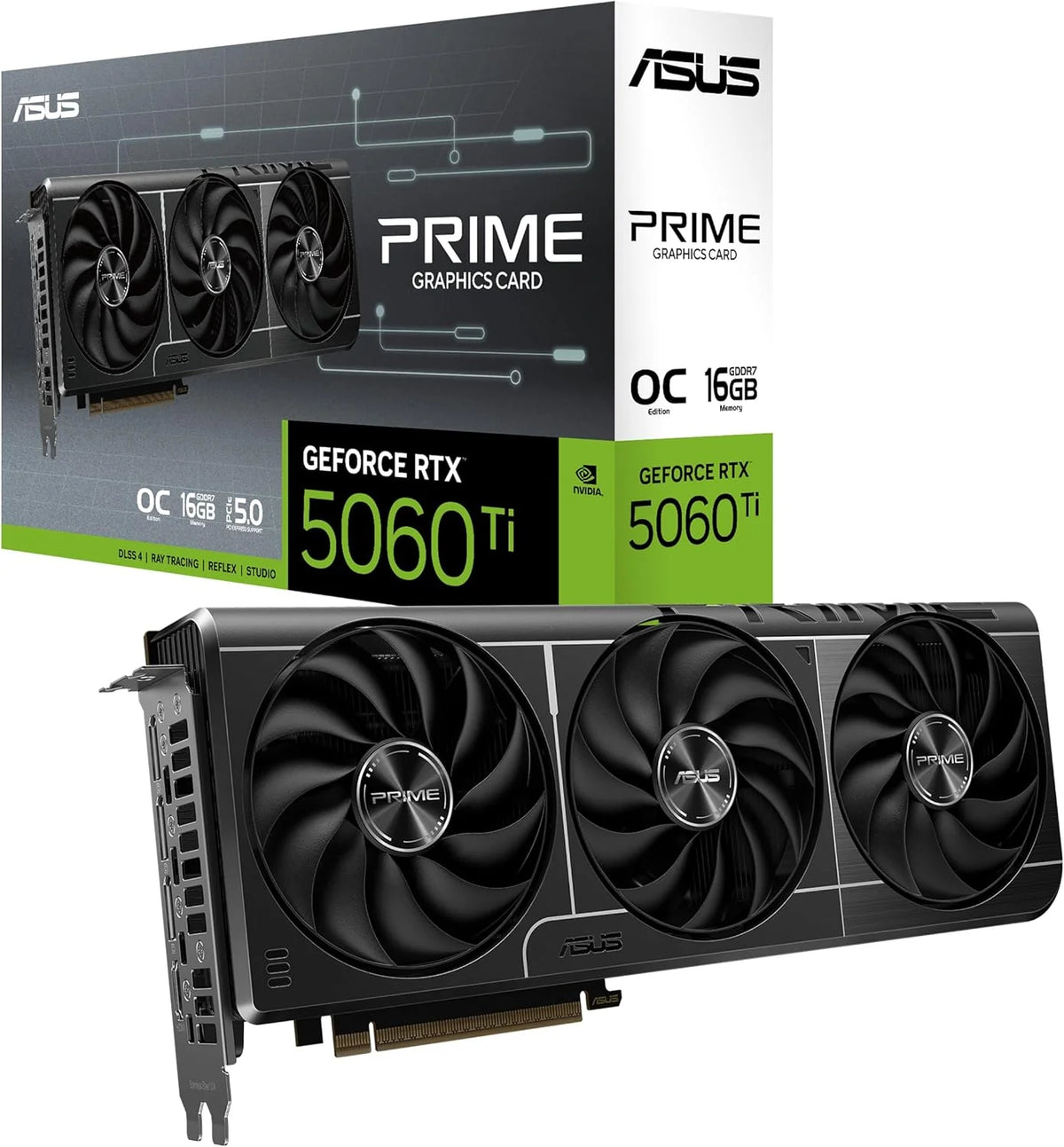 Asus Prime -Rtx5060Ti-O16G Nvidia Geforce Rtx 5060 Ti 16 Gb Gddr7