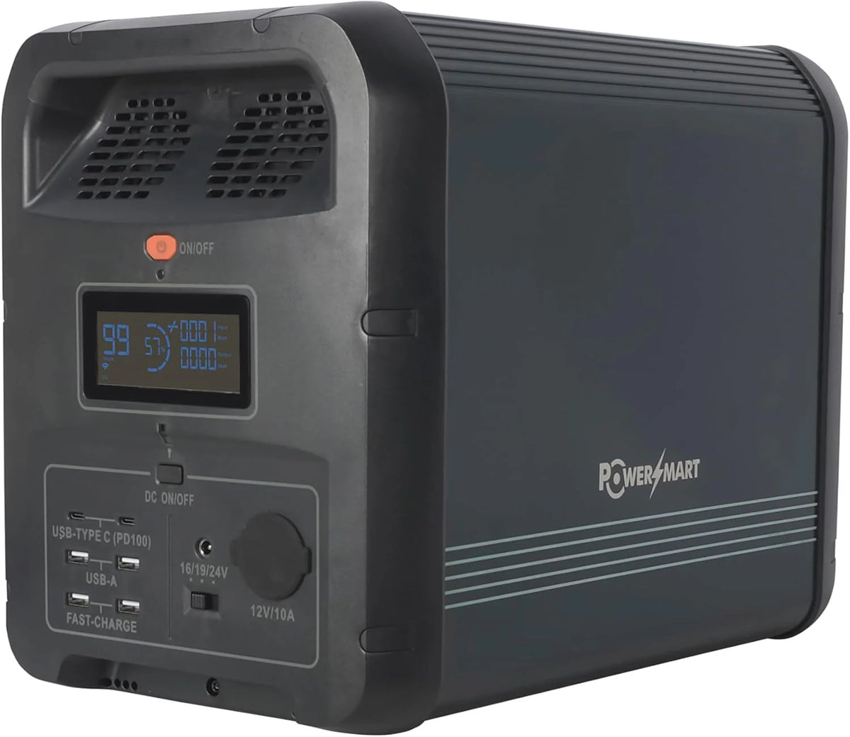 Powersmart Przenośna Stacja Zasilająca 2160 Wh, Lifepo4, 2200 W (4400 W Peak) Generator Solarny, Awaryjna Moc Do Domu, Na Kemping I Motorhome Travel,