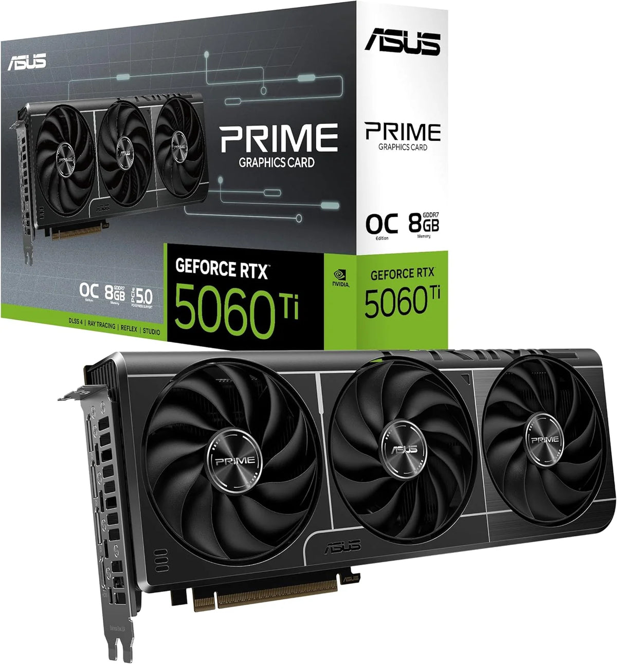 Asus Prime -Rtx5060Ti-O8G Nvidia Geforce Rtx 5060 Ti 8 Gb Gddr7