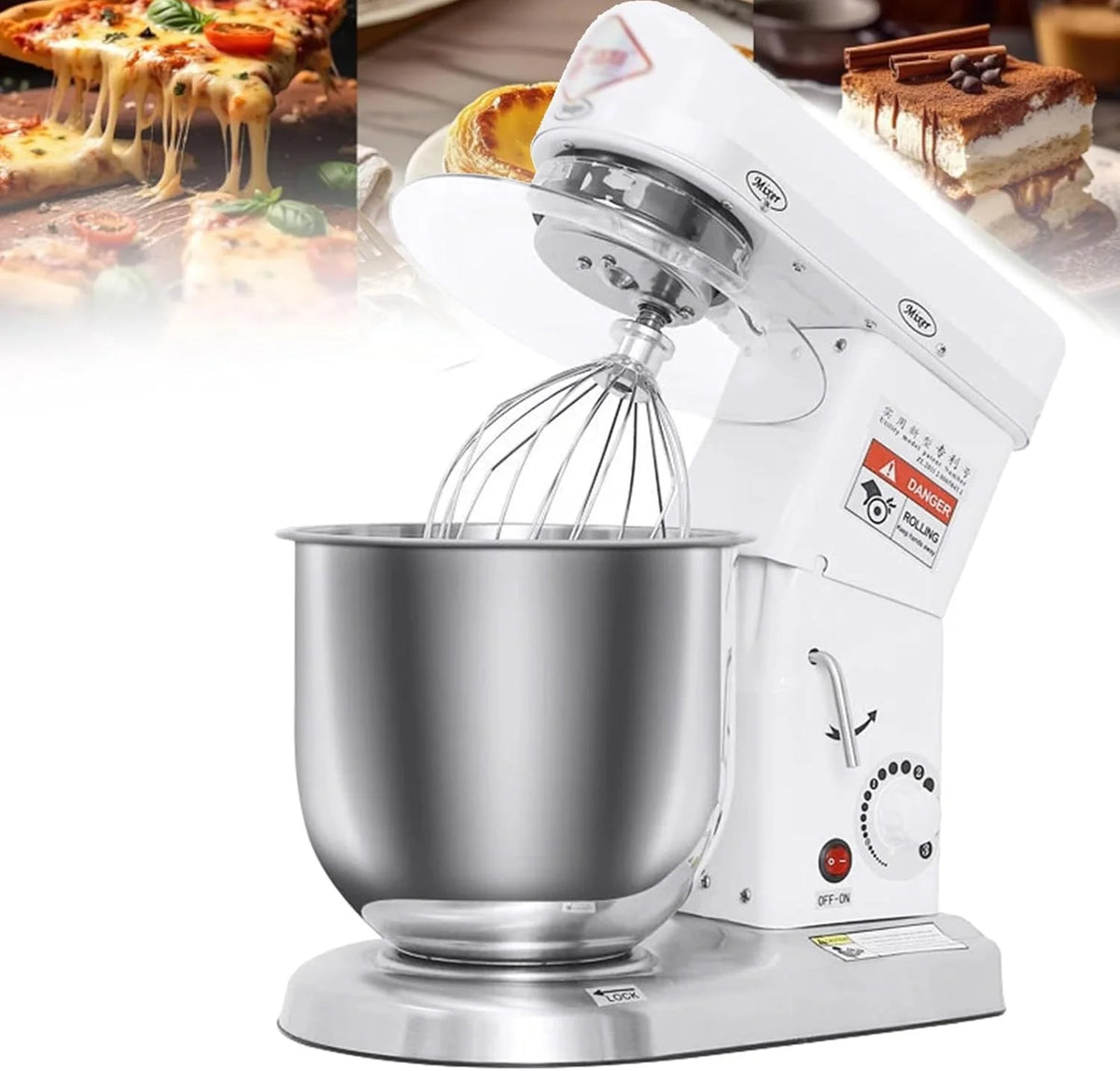Elektryczny Mikser Planetarny – 5 L / 7 L / 10 L – Wielofunkcyjny Robot Kuchenny I Blender, 3-Biegowy Mikser Komercyjny Do Wyrabiania Ciasta Na Chleb,